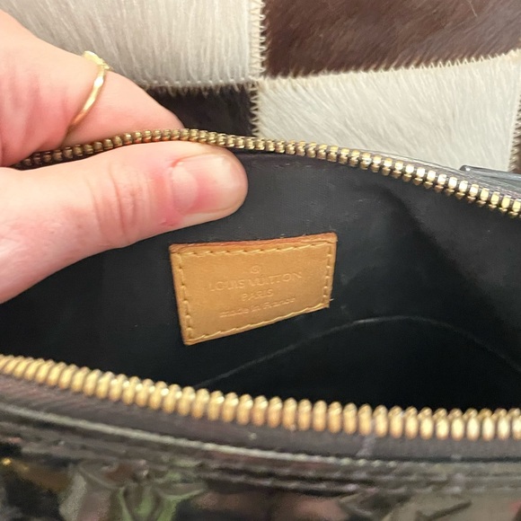 Louis Vuitton Black Patent Leather Handbag